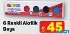 GLOBOX 6 RENKLİ AKRİLİK BOYA